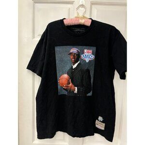 Tracy Mcgrady Mitchell & Ness Draft Raptors  T shirt NBA Mens Large Black